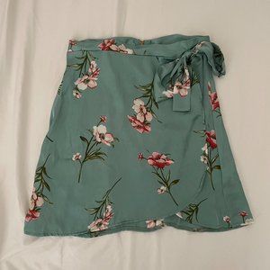 Floral Wrap Skirt